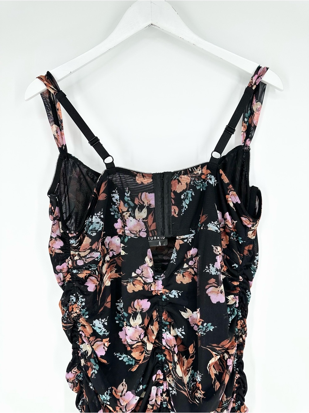 Torrid Curve Ruched Mesh Chemise - Picture 10 of 16
